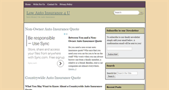 Desktop Screenshot of lowautoinsurance4u.com