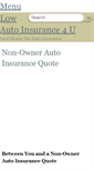 Mobile Screenshot of lowautoinsurance4u.com