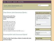 Tablet Screenshot of lowautoinsurance4u.com